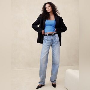 Banana Republic Bustier Top (Light Blue)